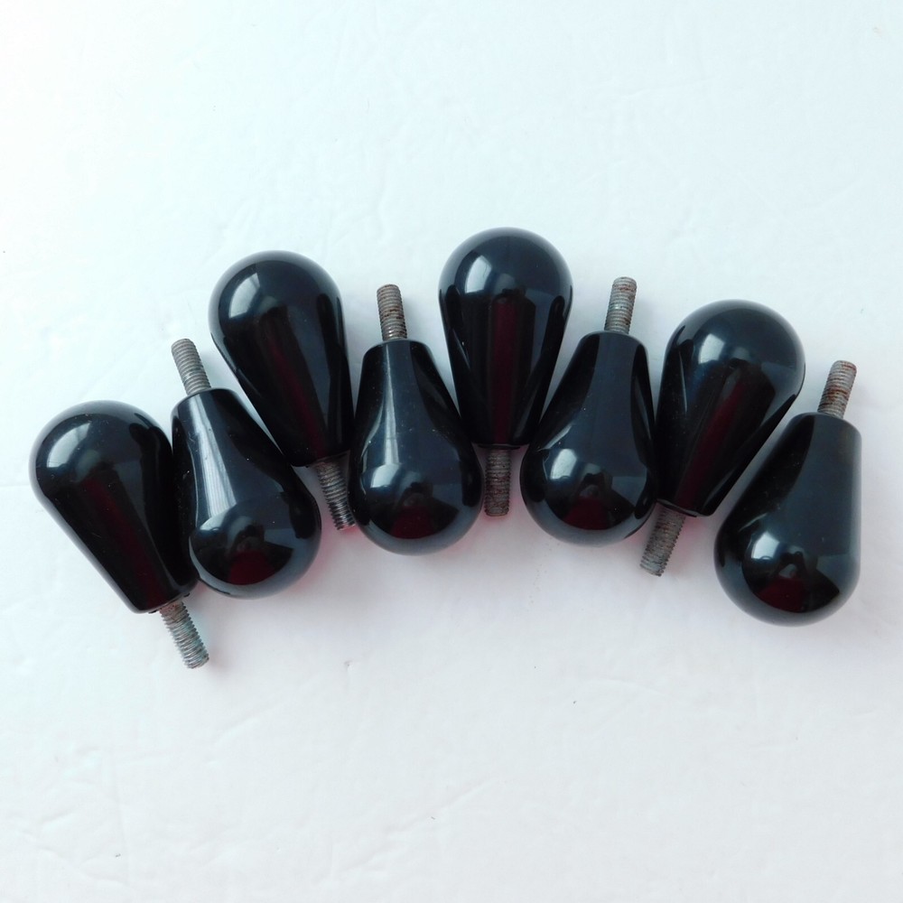 Industrial Cabinet Knobs Hardware Screw Drawer Handle Pulls Salvaged 8 Black VTG