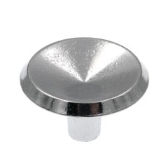 Pair of Guard Contemporary Chrome Round Concave Top 1″ Knobs 3510SPB
