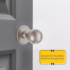 Round Metal Closet Back Plate with 2-3/4″ (70mm) Diameter Satin Nickel 1