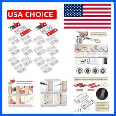 Cabinet Magnetic Catch 14 Pack Ultra Thin Cabinet Door Magnets Stick on Drawe…