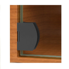 Wanlian Bookshelf Door Hinge Display Cabinet Door Hinge 90-Degree Glass Clamp
