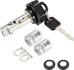 Ignition Switch Lock Cylinder and Door Lock Cylinder Set with Keys 1995-1997