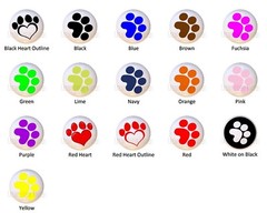 Paw Prints Cat Dog Animal Print DECORATIVE Drawer Pulls Dresser KNOBS