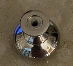 32 Polished Chrome Cabinet And Drawer Knobs 1.25” Round Mushroom Shaped