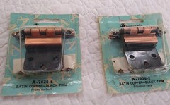 2 Packs Amerock 3/8″ Inset Copper A-7636-E Cupboard Cabinet Door Hinge 2 Pairs