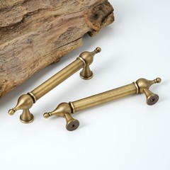 Decorative Solid Brass Cabinet Handle Pulls Luxury Drawer Cupboard Door Handles