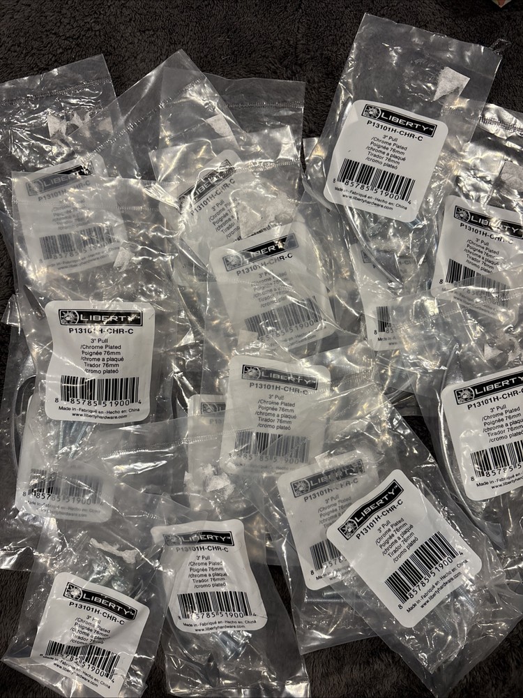 Liberty P13101H-CHR-C 3″ Chrome Plated Pull/Handle Lot Of 16 NIP