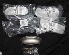 Lot of 4 Top Knobs M364 Somerset Cup Pull 3″ (c-c) in Antique Pewter NEW