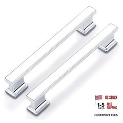 Inch Cabinet HandlesPack Shiny Kitchen 5 inch hole center 5 Polished Chrome