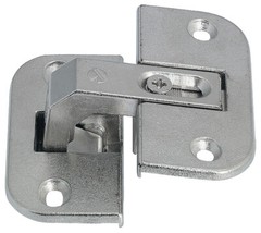 2-Pack Heavy-Duty Pie-Cut Corner Cabinet Door Hinge with 78-Degree Opening Angle