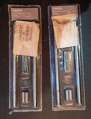 IKEA Lansa Drawer Pull Handle – Stainless Steel NEW 601.387.59 Set of 4