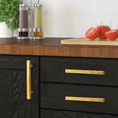 2″-10″ Stainless Steel Gold Kitchen Square Cabinet Handles Drawer Pull Hardwares