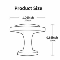 20PCS Brushed Nickel Kitchen Cabinet Knobs Round Drawer Pulls Stainless Steel US