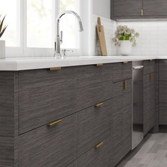 9 Inch Tab Pulls for Cabinets, Aluminum Finger Edge Pulls Kitchen Drawer Handles