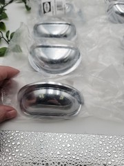 25 NEW Cosmas Drawer Hardware Polished Chrome Silver Cup Pulls 3″ #4310CH