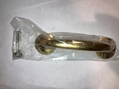 Solid Brass Cabinet Door Pull 5 1/2″ Center to Center New in packaging