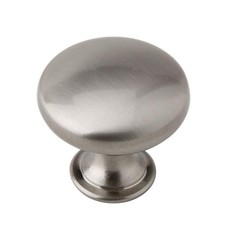 Brushed Satin Nickel Cabinet Round Knob Pulls Kitchen Drawer 30mm 6 Pack Set
