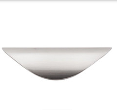 RICHELIEU BP426195 MODERN METAL PULL 3 1/2″ BRUSHED NICKEL DRAWER CUP PULLS