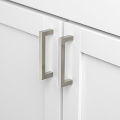 Brainerd Cabinet Handle Pull, Square, 3 3/4 In. Center To Center SET OF 2