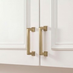 homdiy 10 Pack 3 Inch Champagne Bronze Cabinet Pulls, Solid Heavy-Duty Zinc A…