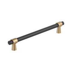 Amerock Mergence 12 inch (305mm) Center-to-Center Matte Black/Champagne
