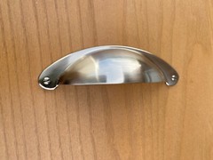 17 New Satin Nickel Cup Door/Drawer Pulls Cabinet, Furniture Hardware. 8233SN