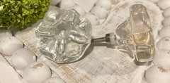 Oversize Clear Glass Furniture, Cabinet, Dresser Drawer Knobs Pulls