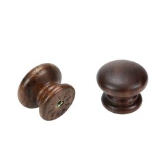 Walnut Wood Furniture Pulls Handles Modern Solid Walnut Mushroom Shape Wooden