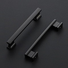 10 Pack Matte Black Cabinet Pulls 6 Inch Length with 5 Inch Hole Center for C…