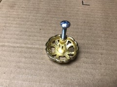 LOT of 21 POLISHED Filigree Design Bright Brass Finish Cabinet Knobs
