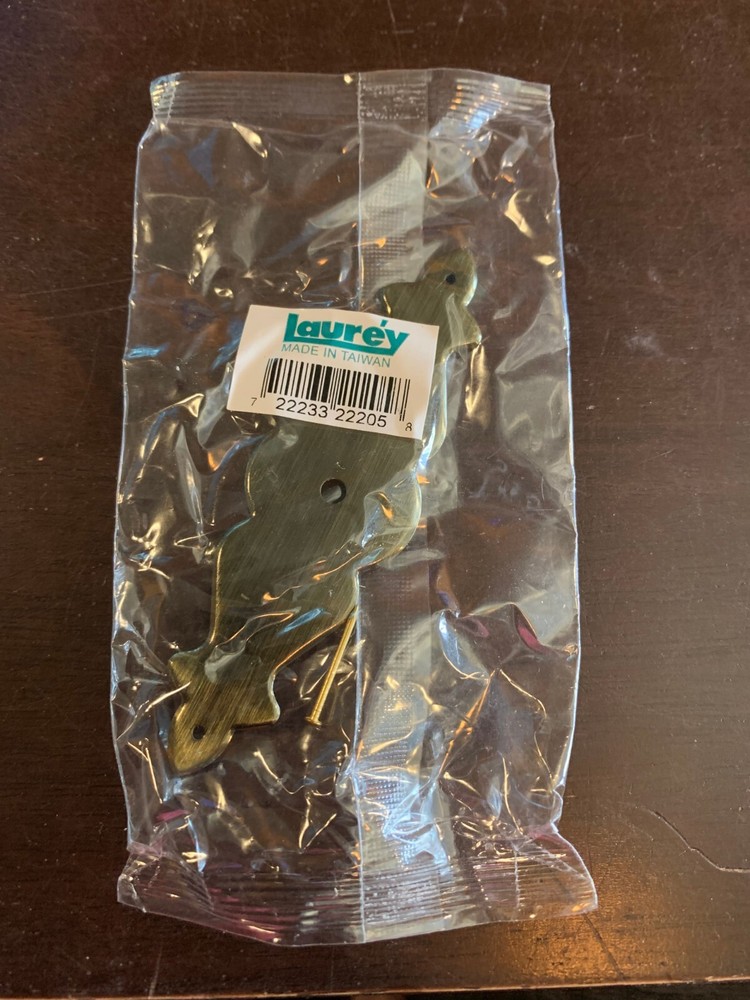 4″ x 1″ BACKPLATE Antique Brass Laurey Classic Traditions 22205 New!