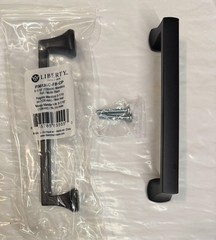 Liberty Mandara 5-1/16 in. (128 mm) Classic Matte Black Cabinet Drawer Bar Pull