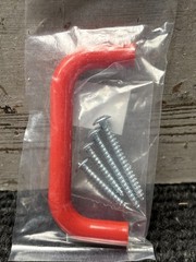 Box of 22 Laurey 34838 3 Inch – 76mm Plastic Wire Cabinet Hardware Pull – Red