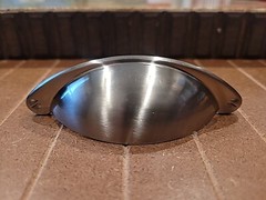 2.5 In CC Polished Satin Chrome Cup pulls For Cabinets And Drawers