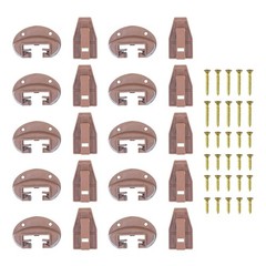 10Pcs Drawer Track Replacement Part Heavy Type Plastic Base Drawer Slides