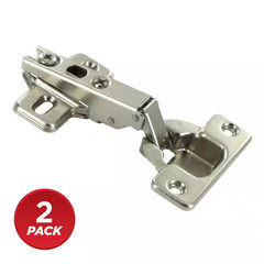 MODUL Series 35 Mm Spring Closing Overlay for Frameless Cabinet Hinge (2-Pack)