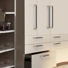 3.78″ 5″ 7.55″ 12.6″18.9″Dark Gray&Coffee Large Cabinet Pulls Drawer Pull Handle