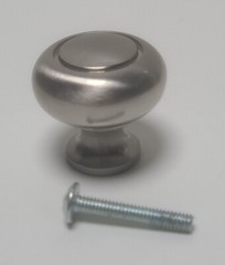Brushed Nickel 1.25″ x 1.25″ Cabinet/Door Pulls with 1″ Screw