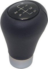 Leather 5 Speed Manual Short Shift Knob for 1 3 5 6 Series E30 Color: 5 Speed