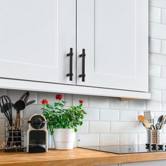 25 Pack Cabinet Handles 3-3/4 Inch Black Cabinet Pulls Matte Black Kitchen Ca…