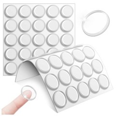 Pcs Cabinet Door Bumper, Cabinet Bumpers Clear Self Adhesive, Glass Top 50