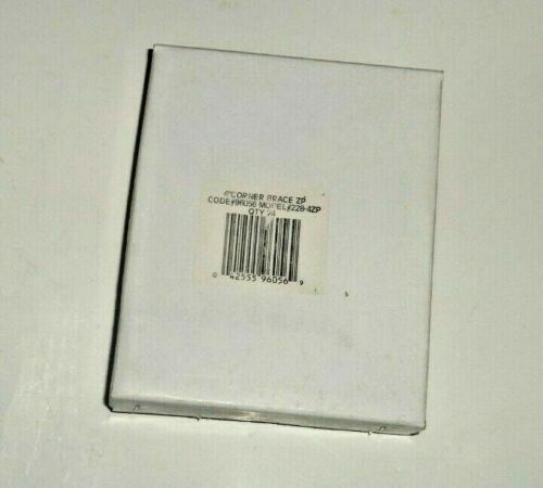 Lot of 24-4″ Flat Corner Iron Braces Zinc Plated Steel 7/8″ Wide 1.75 mm thick