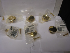 6 yes 6 Amerock Advantage Bright Brass 1-1/2″ Round Cabinet Knob Pull BP1425-3