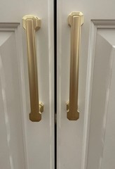 Asidrama 10 Pack 5” 128mm Brushed Gold Kitchen Cabinet Handles Drawer Pulls NIB