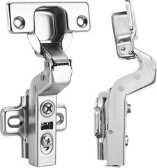 4PCS Inset Cabinet Door Hinges Frameless European Soft Close Kitchen Hid