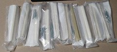 Gold Cabinet Handles Kitchen Cupboard Drawer Door Knobs Pulls Lot of 10 6 x .75″