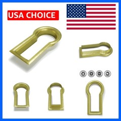 Fitted Keyhole Insert, Solid Brass B-3568SB I.D.:1/2′ X 1/4″, O.D. 5/8″ X 3/8″