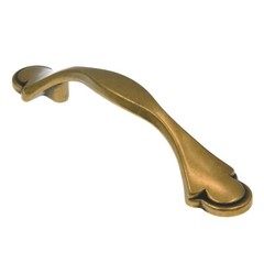 Amerock Rustic Finishes BP76295-R1 Regency Brass 3″cc Ornate Cabinet Handle Pull