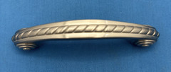 Set of 6 Amerock Drawer Pulls Satin Nickel Handles 3″ on center Rope Accent