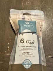 Liberty 6-Pack 3in (76mm) Arched Cabinet Pulls Bronze w/ Copper Qty 11 total